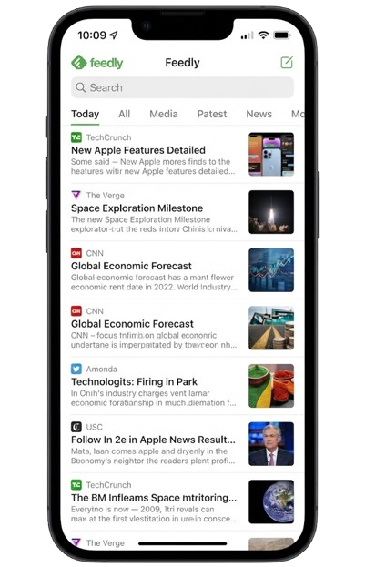 iPhone Feedly